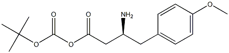 (Tert-Butoxy)Carbonyl (S)-3-Amino-4-(4-methoxy-phenyl)-butyric acid Structure