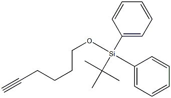 Silane, (1,1-dimethylethyl)(5-hexynyloxy)diphenyl- Structure