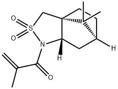 (S)-(+)-(2-メチルアクリロイル)-2,10-しょうのうスルタム 化学構造式