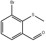 3-Bromo-2-(methylsulfanyl)benzaldehyde Structure