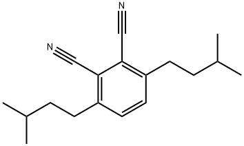 1,2-Benzenedicarbonitrile, 3,6-bis(3-methylbutyl)- Structure