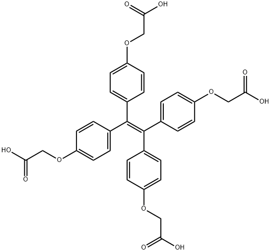 四(4-羧乙基氧基苯基)乙烯, 1306201-16-0, 结构式