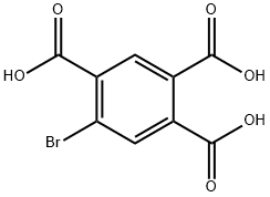 5-bromobenzene-1,2,4-tricarboxylic acid Struktur