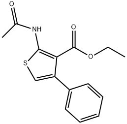 ethyl 2-acetamido-4-phenylthiophene-3-carboxylate Structure