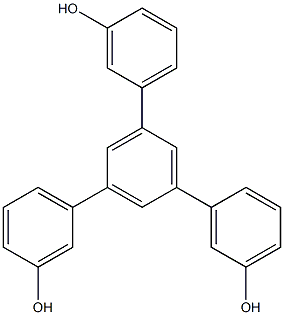 3-[3,5-bis(3-hydroxyphenyl)phenyl]phenol Struktur