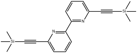 2,2'-Bipyridine, 6,6'-bis[(trimethylsilyl)ethynyl]-,133826-69-4,结构式