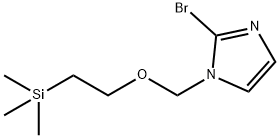 1H-Imidazole, 2-bromo-1-[[2-(trimethylsilyl)ethoxy]methyl]- 化学構造式
