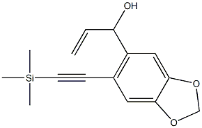 1-[6-(2-trimethylsilylethynyl)-1,3-benzodioxol-5-yl]prop-2-en-1-ol Structure
