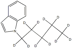 1-(1,1,2,2,3,3,4,4,5,5,5-undecadeuteriopentyl)indole, 1346603-11-9, 结构式