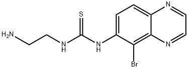 Thiourea, N-(2-aminoethyl)-N'-(5-bromo-6-quinoxalinyl)-,134892-47-0,结构式
