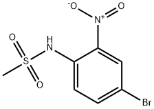 N-(4-溴-2-硝基苯基)甲磺酰胺 结构式