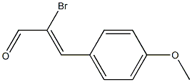 2-Propenal, 2-bromo-3-(4-methoxyphenyl)- Structure