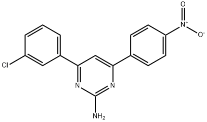 4-(3-chlorophenyl)-6-(4-nitrophenyl)pyrimidin-2-amine Struktur
