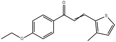 (2E)-1-(4-ethoxyphenyl)-3-(3-methylthiophen-2-yl)prop-2-en-1-one Struktur
