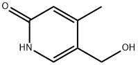 5-(羟甲基)-4-甲基吡啶-2(1H)-酮 结构式