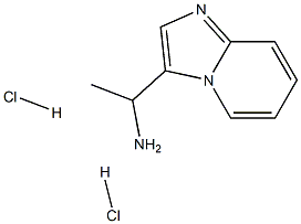 (-)-1-(イミダゾ[1,2-A]ピリジン-3-イル)エタンアミン2塩酸塩 化学構造式