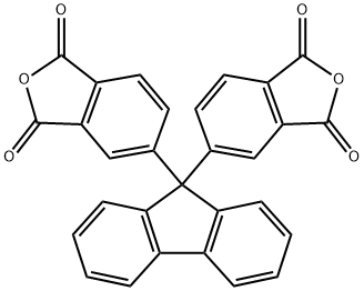 9,9-Bis(3,4-dicarboxyphenyl)fluorene Dianhydride Struktur