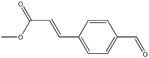 methyl (E)-3-(4-formylphenyl)acrylate Structure