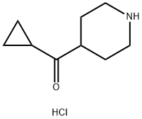 CYCLOPROPYL(PIPERIDIN-4-YL)METHANONE HCL Structure