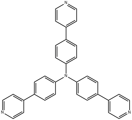 4-(pyridin-4-yl)-N,N-bis[4-(pyridin-4-yl)phenyl]aniline Structure