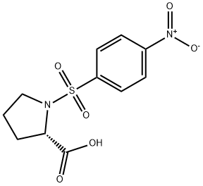 1-(4-硝基苯磺酰基)吡咯烷-2-羧酸 结构式