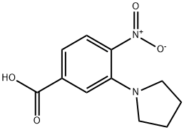 4-NITRO-3-(PYRROLIDIN-1-YL)BENZOIC ACID Structure