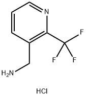 [2-(Trifluoromethyl)pyridin-3-yl]methanamine dihydrochloride Struktur