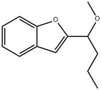 2-(1-methoxybutyl)-1-benzofuran Struktur