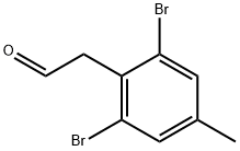 2-(2,6-dibromo-4-methylphenyl)acetaldehyde Structure