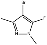 4-bromo-5-fluoro-1,3-dimethylpyrazole Structure