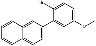 2-(2-Bromo-5-methoxyphenyl)naphthalene Struktur