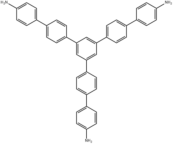[1,1':4',1'':3'',1''':4''',1''''-Quinquephenyl]-4,4''''-diamine, 5''-(4'-amino[1,1'-biphenyl]-4-yl)- Structure
