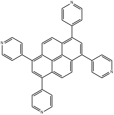 1,3,6,8-四(4-吡啶基)芘,1402429-80-4,结构式