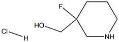 (3-fluoropiperidin-3-yl)methanol hydrochloride Struktur