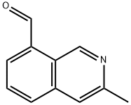 3-甲基异喹啉-8-甲醛, 1416714-30-1, 结构式