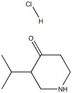 3-(プロパン-2-イル)ピペリジン-4-オン塩酸塩 化学構造式