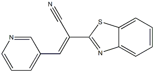 (E)-2-(benzo[d]thiazol-2-yl)-3-(pyridin-3-yl)acrylonitrile Struktur