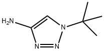 1-(叔丁基)-1H-1,2,3-三唑-4-胺 结构式
