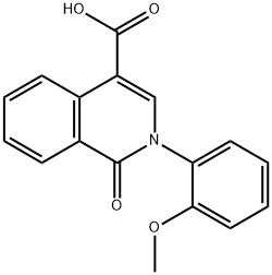 2-(2-甲氧基苯基)-1-氧代-1,2-二氢异喹啉-4-羧酸, 1429903-98-9, 结构式