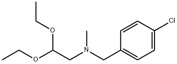 N-[(4-chlorophenyl)methyl]-2,2-diethoxy-N-methylethanamine Struktur