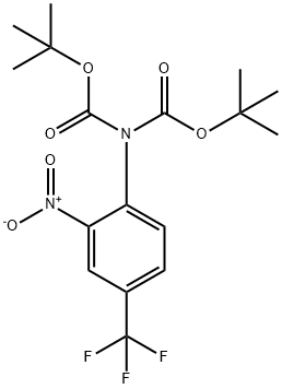 N,N-Bis-Boc-2-Nitro-4-trifluoromethyl-phenylamine,1440526-51-1,结构式