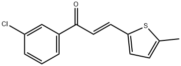 (2E)-1-(3-chlorophenyl)-3-(5-methylthiophen-2-yl)prop-2-en-1-one Structure