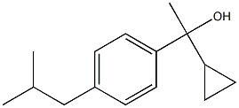 1-(4-ISO-ブチルフェニル)-1-シクロプロピルエタノール 化学構造式