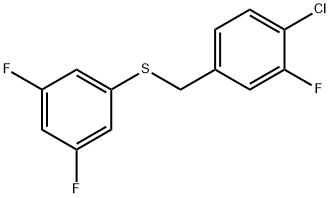 (4-CHLORO-3-FLUOROBENZYL)(3,5-DIFLUOROPHENYL)SULFANE Structure
