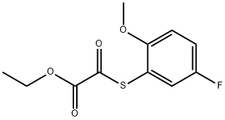 ETHYL 2-((5-FLUORO-2-METHOXYPHENYL)THIO)-2-OXOACETATE Struktur