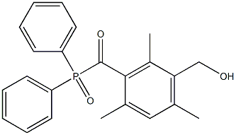 2,4,6-三甲基-3-羟甲基苯甲酰基-二苯基氧化磷,1444690-55-4,结构式