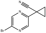 1-(5-BROMOPYRAZIN-2-YL)CYCLOPROPANECARBONITRILE Structure