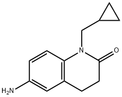 6-氨基-1-(环丙基甲基)-1,2,3,4-四氢喹啉-2-酮 结构式