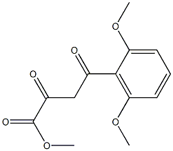 4-(2,6-二甲氧基苯基)-2,4-二氧代丁酸甲酯 结构式