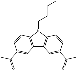 Ethanone, 1,1'-(9-butyl-9H-carbazole-3,6-diyl)bis-,1483-95-0,结构式
